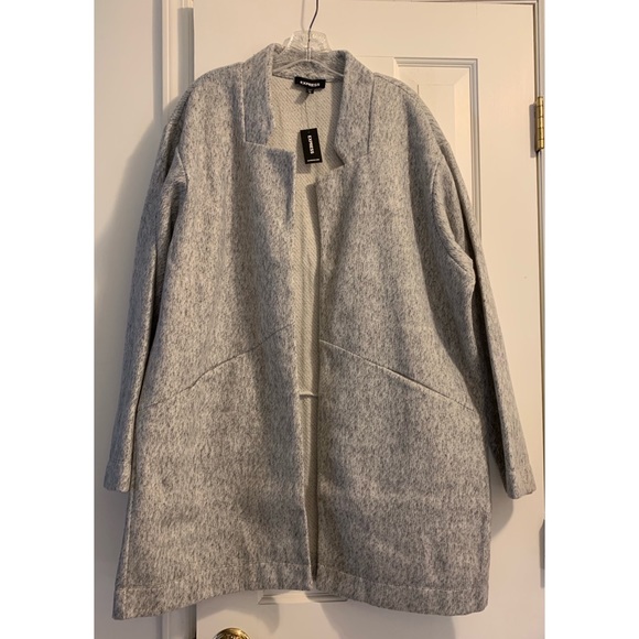 oversized tailored knit blazer